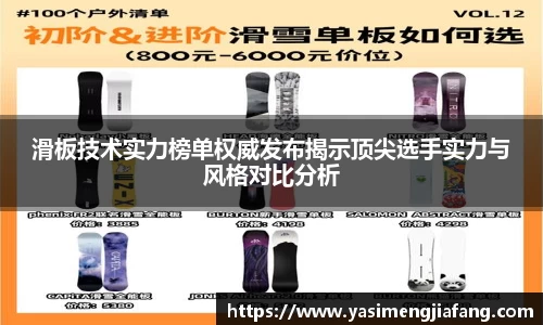 滑板技术实力榜单权威发布揭示顶尖选手实力与风格对比分析